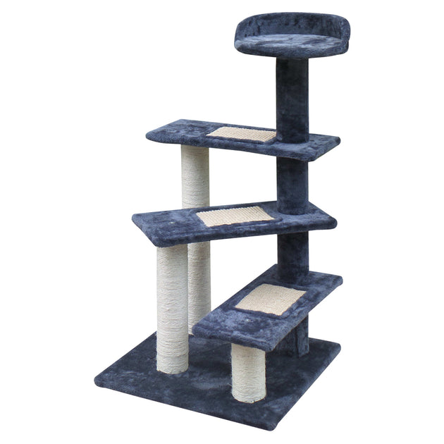 i.Pet Cat Tree 100cm Trees Scratching Post Scratcher Tower Condo House Furniture Wood Steps - Delldesign Living - Pet Care > Cat Supplies - free-shipping
