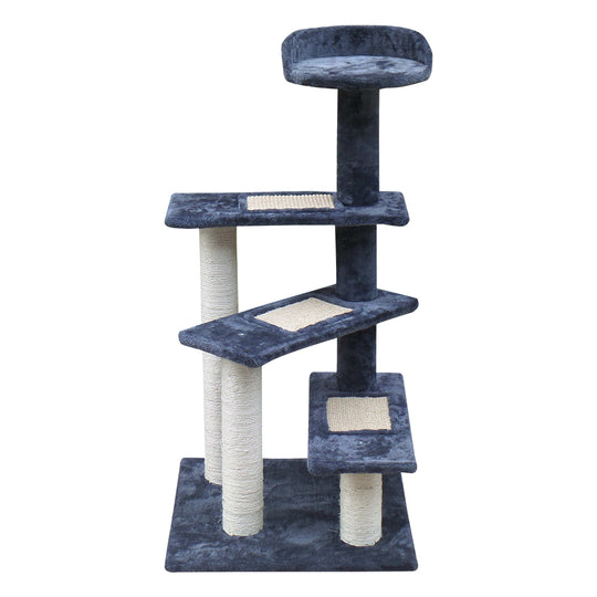 i.Pet Cat Tree 100cm Trees Scratching Post Scratcher Tower Condo House Furniture Wood Steps - Delldesign Living - Pet Care > Cat Supplies - free-shipping