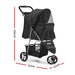 i.Pet 3 Wheel Pet Stroller - Black - Delldesign Living - Pet Care > Dog Supplies - free-shipping