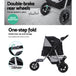 i.Pet Pet Stroller Dog Carrier Foldable Pram Large Black - Delldesign Living - Pet Care > Dog Supplies - free-shipping