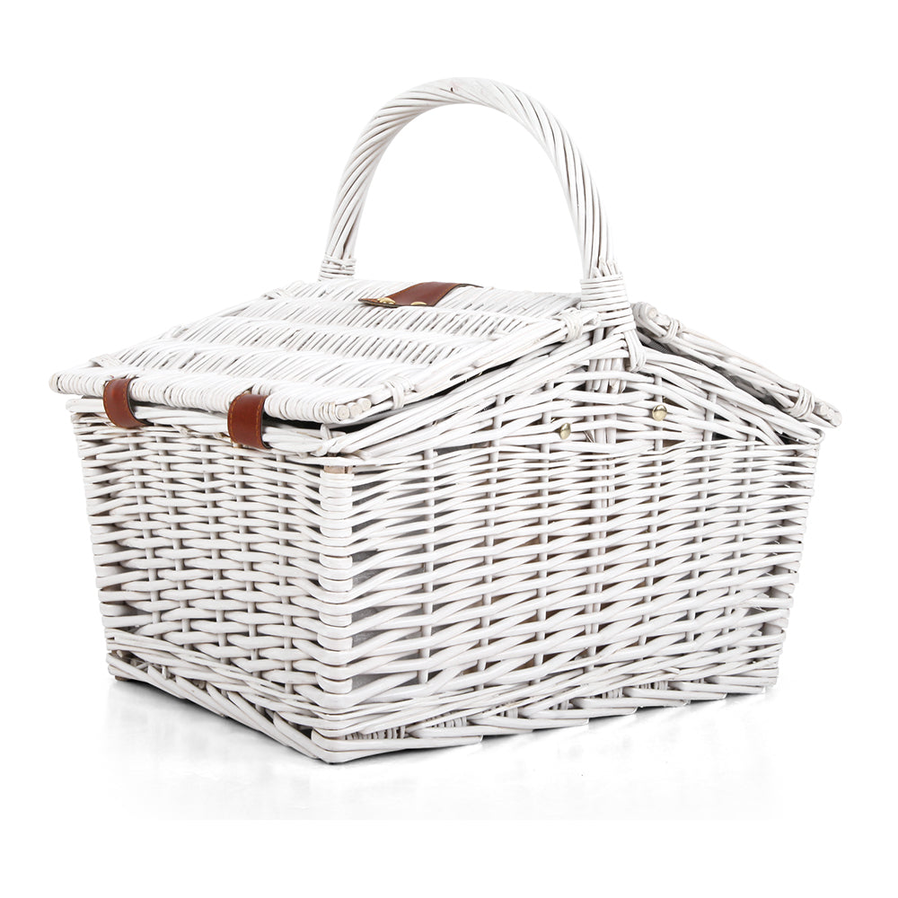 Alfresco 2 Person Picnic Basket Vintage Baskets Outdoor Insulated Blanket - Delldesign Living - Outdoor > Picnic - free-shipping, hamptons