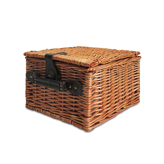 Alfresco 2 Person Picnic Basket Set Baskets Vintage Outdoor Insulated Blanket - Delldesign Living - Outdoor > Picnic - free-shipping