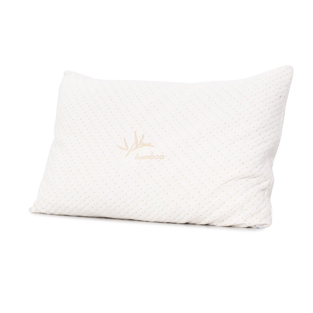 Giselle Bedding Set of 2 Single Bamboo Memory Foam Pillow - Delldesign Living - Home & Garden > Bedding - free-shipping