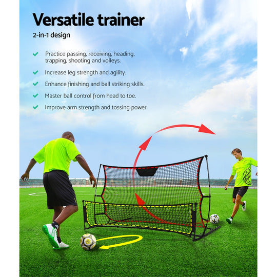 Everfit Portable Soccer Rebounder Net Volley Training Football Goal Trainer XL - Delldesign Living - Gift & Novelty > Games - free-shipping