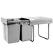 Cefito 2x20L Pull Out Bin - Grey - Delldesign Living - Home & Garden > DIY - free-shipping