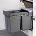 Cefito 2x20L Pull Out Bin - Grey - Delldesign Living - Home & Garden > DIY - free-shipping