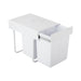 Cefito 2x20L Pull Out Bin - White - Delldesign Living - Home & Garden > Kitchen Bins - free-shipping, hamptons