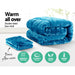 Giselle Bedding Faux Mink Quilt King Size Teal - Delldesign Living - Home & Garden > Bedding - free-shipping