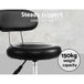 Artiss Salon Stool Swivel Chair Backrest Barber Hairdressing Hydraulic Height - Delldesign Living - Furniture > Bar Stools & Chairs - free-shipping