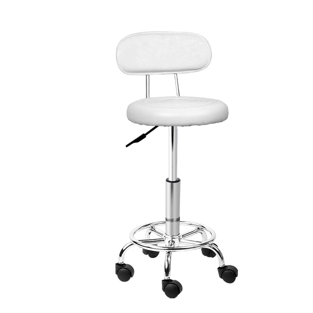 Artiss Salon Stool Swivel Barber Chair Backrest Hairdressing Hydraulic Height - Delldesign Living - Furniture > Bar Stools & Chairs - free-shipping, hamptons