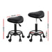 Artiss Saddle Stool Salon Chair Black Swivel Beauty Barber Hairdressing Gas Lift - Delldesign Living - Furniture > Bar Stools & Chairs - free-shipping