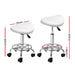 Artiss Saddle Salon Stool White PU Swivel Barber Hair Dress Chair Hydraulic Lift - Delldesign Living - Furniture > Bar Stools & Chairs - free-shipping, hamptons