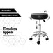 Artiss Round Salon Stool Black PU Swivel Barber Hair Dress Chair Hydraulic Lift - Delldesign Living - Furniture > Bar Stools & Chairs - free-shipping