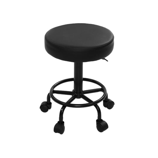 Artiss Round Salon Stool Stools Black Swivel Barber Hair Hydraulic Chairs Lift - Delldesign Living - Furniture > Bar Stools & Chairs - free-shipping