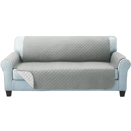 Artiss Sofa Cover Quilted Couch Covers Lounge Protector Slipcovers 3 Seater Grey - Delldesign Living - Furniture > Sofas - free-shipping