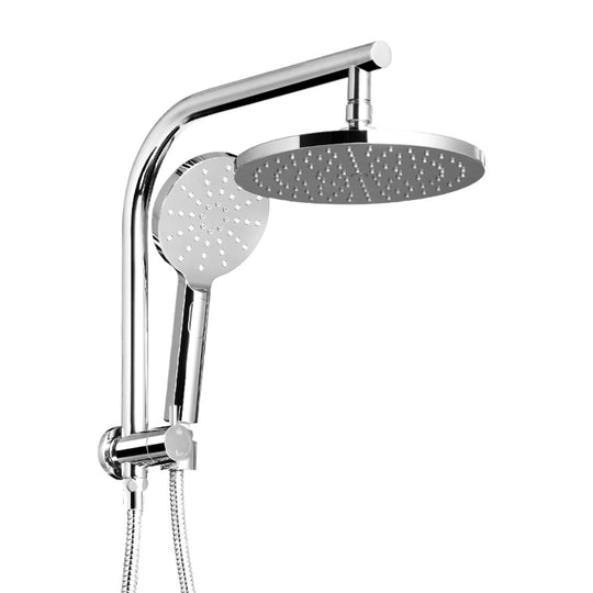 Cefito WELS 9'' Rain Shower Head Set Round Handheld High Pressure Wall Chrome - Delldesign Living - Home & Garden > Bathroom Accessories - free-shipping