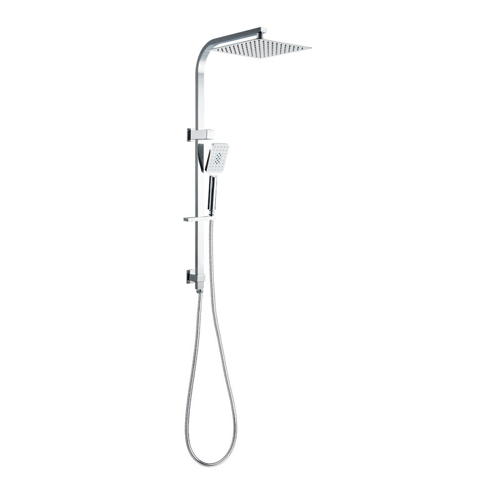 Cefito WELS 10'' Rain Shower Head Set Round Handheld High Pressure Wall Chrome - Delldesign Living - Home & Garden > DIY - free-shipping