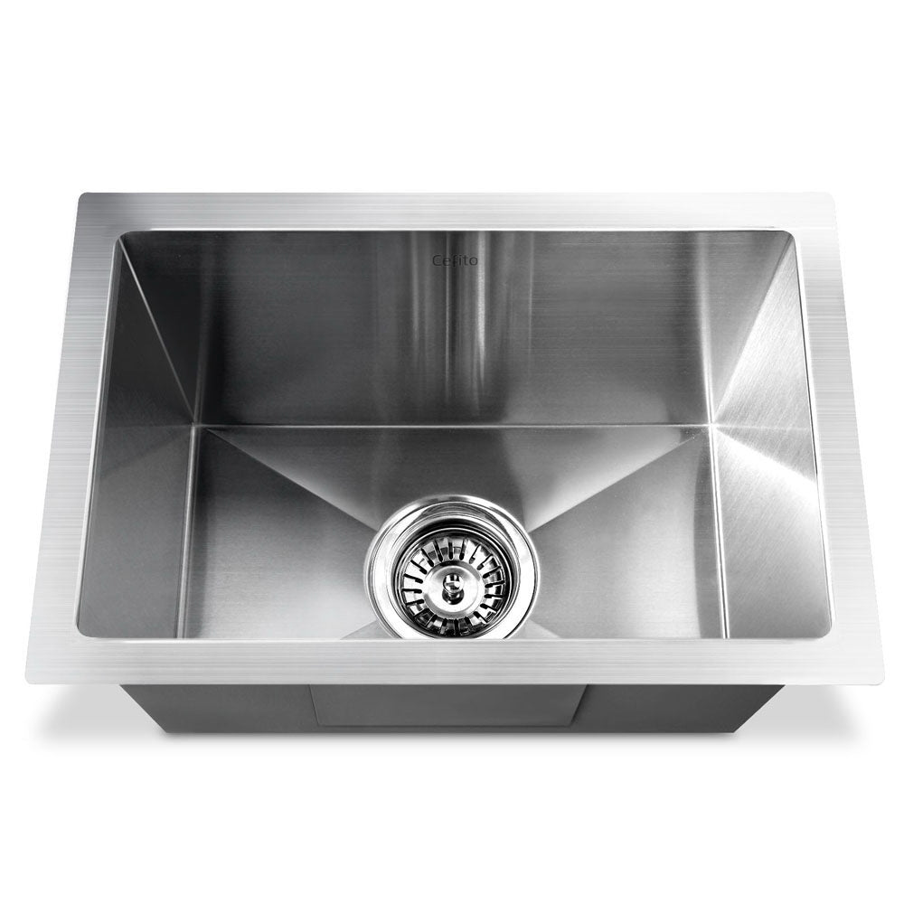 Cefito 30cm x 45cm Stainless Steel Kitchen Sink Under/Top/Flush Mount Silver - Delldesign Living - Home & Garden > DIY - free-shipping