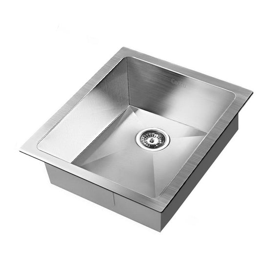 Cefito 39cm x 45cm Stainless Steel Kitchen Sink Under/Top/Flush Mount Silver - Delldesign Living - Home & Garden > DIY - free-shipping