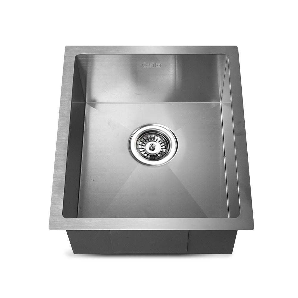 Cefito 39cm x 45cm Stainless Steel Kitchen Sink Under/Top/Flush Mount Silver - Delldesign Living - Home & Garden > DIY - free-shipping