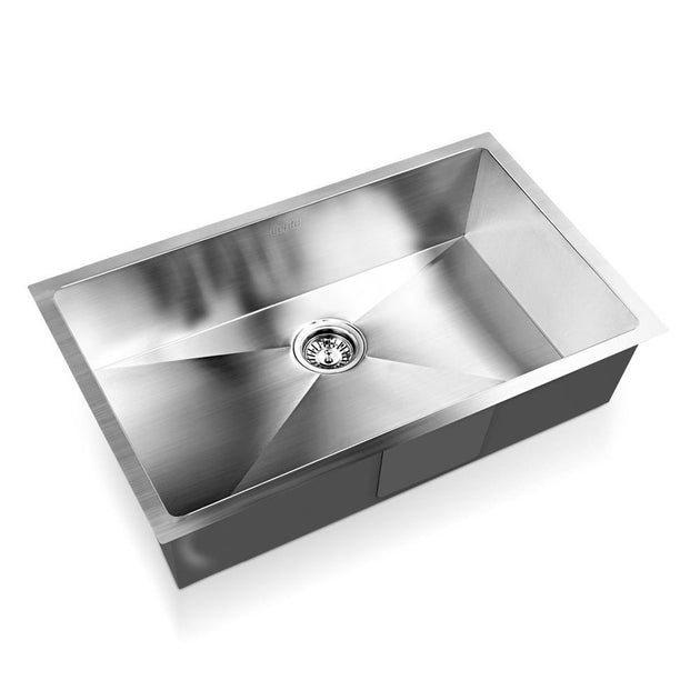 Cefito 70cm x 45cm Stainless Steel Kitchen Sink Under/Top/Flush Mount Silver - Delldesign Living - Home & Garden > DIY - free-shipping
