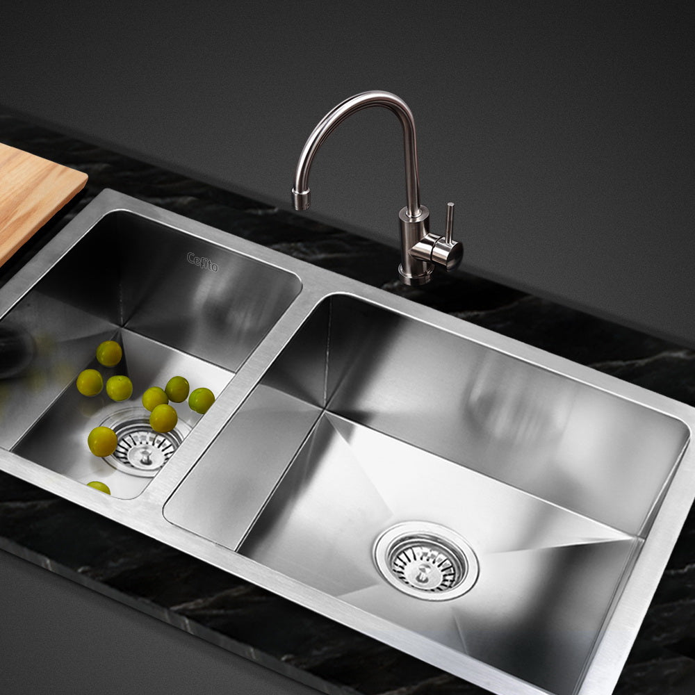 Cefito Homemade Kitchen Sink Stainless Steel Sink 71cm x 45cm - Delldesign Living - Home & Garden > DIY - free-shipping