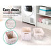 2 PCS Artiss Bedside Table - White - Delldesign Living - Furniture > Bedroom - free-shipping, hamptons
