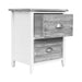 Artiss 2x Bedside Table Nightstands 2 Drawers Storage Cabinet Bedroom Side Grey - Delldesign Living - Furniture > Bedroom - free-shipping