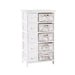 Artiss 5 Basket Storage Drawers - White - Delldesign Living - Furniture > Bedroom - free-shipping