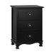 Artiss Vintage Bedside Table Chest Storage Cabinet Nightstand Black - Delldesign Living - Furniture > Bedroom - free-shipping