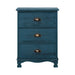 Artiss Bedside Tables Drawers Side Table Cabinet Vintage Blue Storage Nightstand - Delldesign Living - Furniture > Bedroom - free-shipping