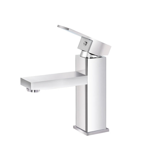 Cefito Basin Mixer Tap Faucet Bathroom Vanity Counter Top WELS Standard Brass Silver - Delldesign Living - Home & Garden > Bathroom Accessories - free-shipping