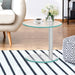 Artiss Side Coffee Table Bedside Furniture Oval Tempered Glass Top 2 Tier - Delldesign Living - Furniture > Dining - free-shipping