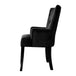 Artiss Dining Chairs French Provincial Chair Velvet Fabric Timber Retro Black - Delldesign Living - Furniture > Dining - free-shipping