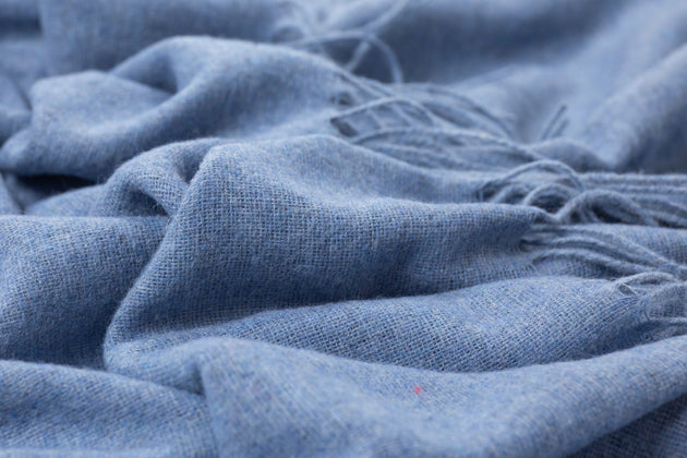 Paddington Throw - Fine Wool Blend - Blue - Delldesign Living - Home & Garden > Decor - free-shipping