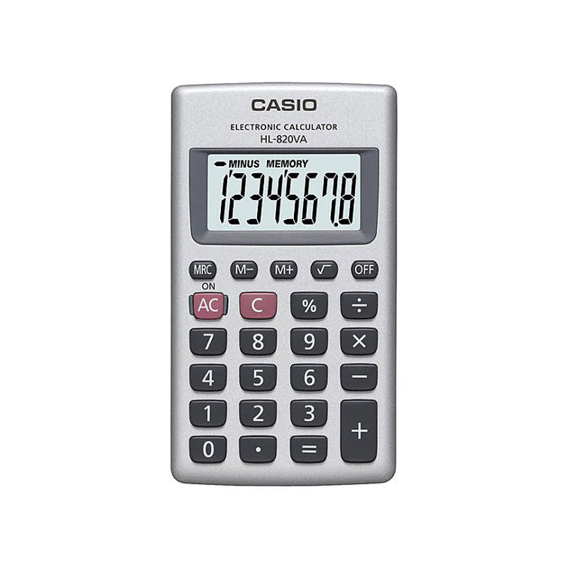 CASIO HL820 Pocket Calculator - Delldesign Living - Electronics > Computers & Tablets - free-shipping