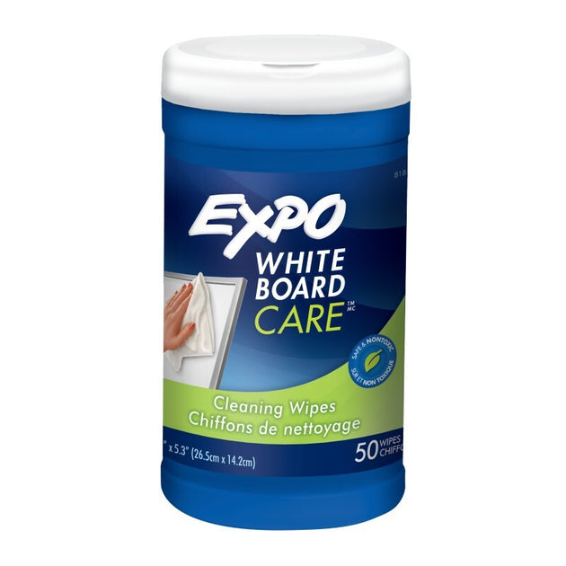 EXPO W/B Cleaning Wipes Pk50 - Delldesign Living - Home & Garden > Home Office Accessories - free-shipping