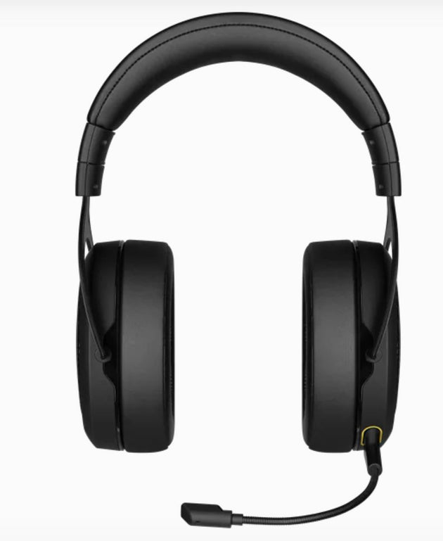 CORSAIR HS70 Wired & Bluetooth 5 for 30 Hrs, 24-bit USB Audio, Discrod 50 mm Driver Headset Black PC, XBox, Switch, PS4 and PS5 Compatible - Delldesign Living - Home & Garden > Home Office Accessories - 