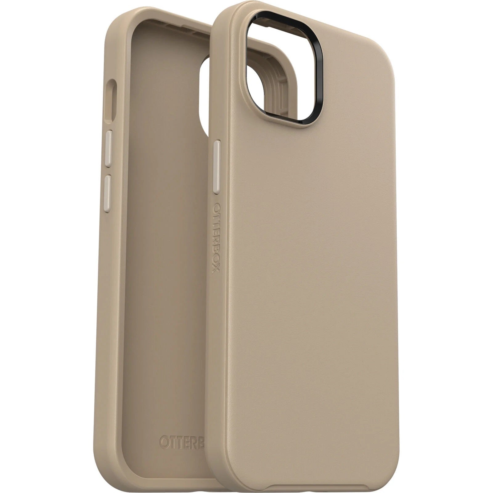 OTTERBOX Apple iPhone 14 / iPhone 13 Symmetry Series Antimicrobial Case - Don't Even Chai (Brown) (77-88491), 3X Military Standard Drop Protection