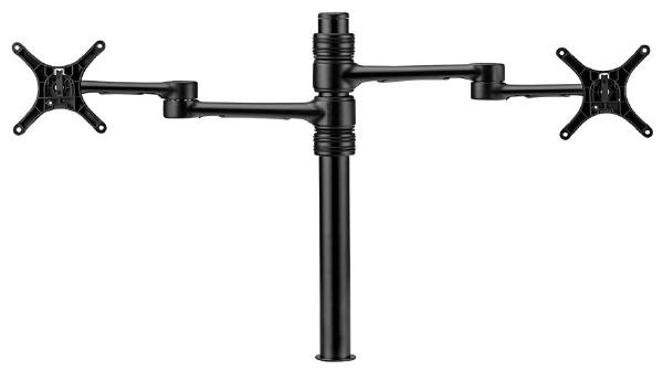 Atdec Dual display monitor arm AFS-AT-DC BLACK (1 x AF-AT-B 525mm long pole with 422mm articulated arm + 1 x AF-AA-B Accessory monitor arm for AF-AT) - Delldesign Living - Electronics > Computer Accessories - free-shipping