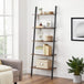 5-Tier Bookshelf Rack, Rustic Brown and Black - Delldesign Living - Furniture > Living Room - free-shipping