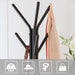 Black Coat Rack Stand Industrial Style 2 Shelves Clothes - Delldesign Living - Furniture > Living Room - free-shipping