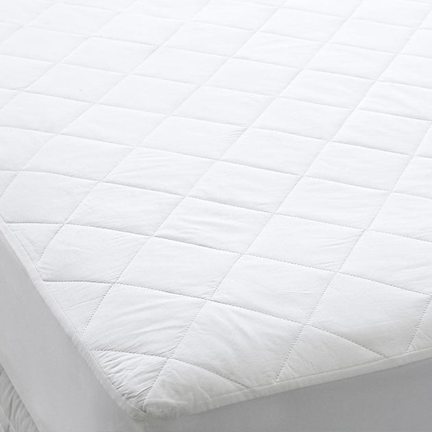 Dreamaker Thermaloft Cotton Covered Fitted Mattress Protector Double Bed - Delldesign Living - Home & Garden > Bedding - free-shipping