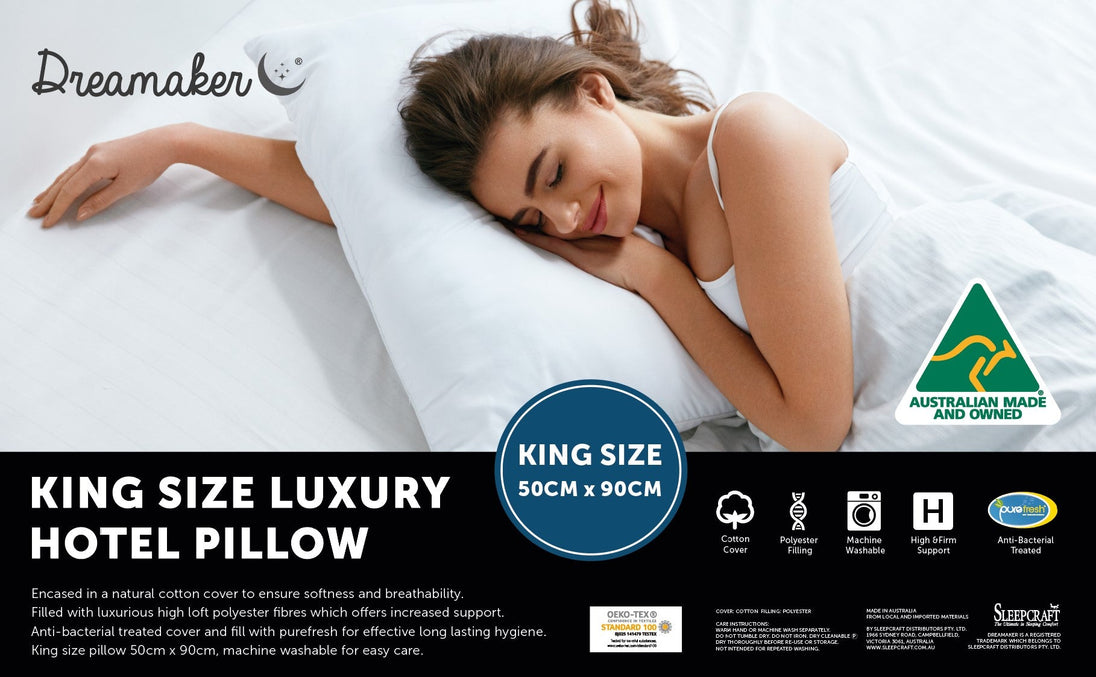 Dreamaker King Size Pillow - Delldesign Living - Home & Garden > Bedding - free-shipping