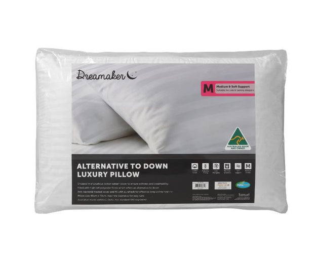 Dreamaker Alternative to Down Pillow Medium - Delldesign Living - Home & Garden > Bedding - free-shipping