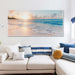 50cmx100cm Ocean and Beach White Frame Canvas - Delldesign Living - Home & Garden > Wall Art - free-shipping