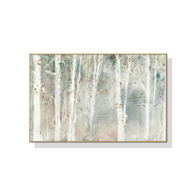 50cmx70cm Forest hang painting style Gold Frame Canvas Wall Art - Delldesign Living - Home & Garden > Wall Art - free-shipping