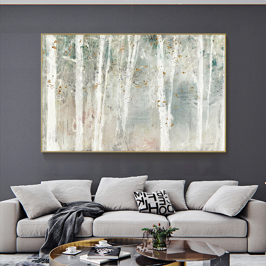 50cmx70cm Forest hang painting style Gold Frame Canvas Wall Art - Delldesign Living - Home & Garden > Wall Art - free-shipping