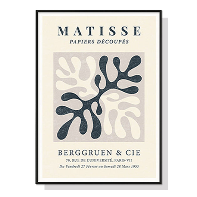 50cmx70cm Henri Matisse Black Frame Canvas Wall Art - Delldesign Living - Home & Garden > Wall Art - free-shipping