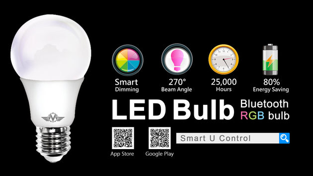 MV SMART BULB 9W B22 TWIN PACK  (apple app only ) - Delldesign Living - Home & Garden > Lighting - free-shipping